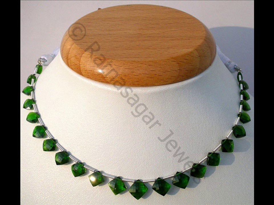 Chrome Diopside Gemstone Beads