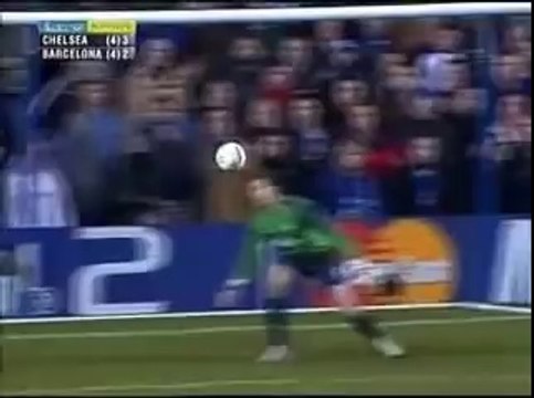 Ronaldinho Goal for Barcelona v Chelsea at Stamford Bridge in 2005