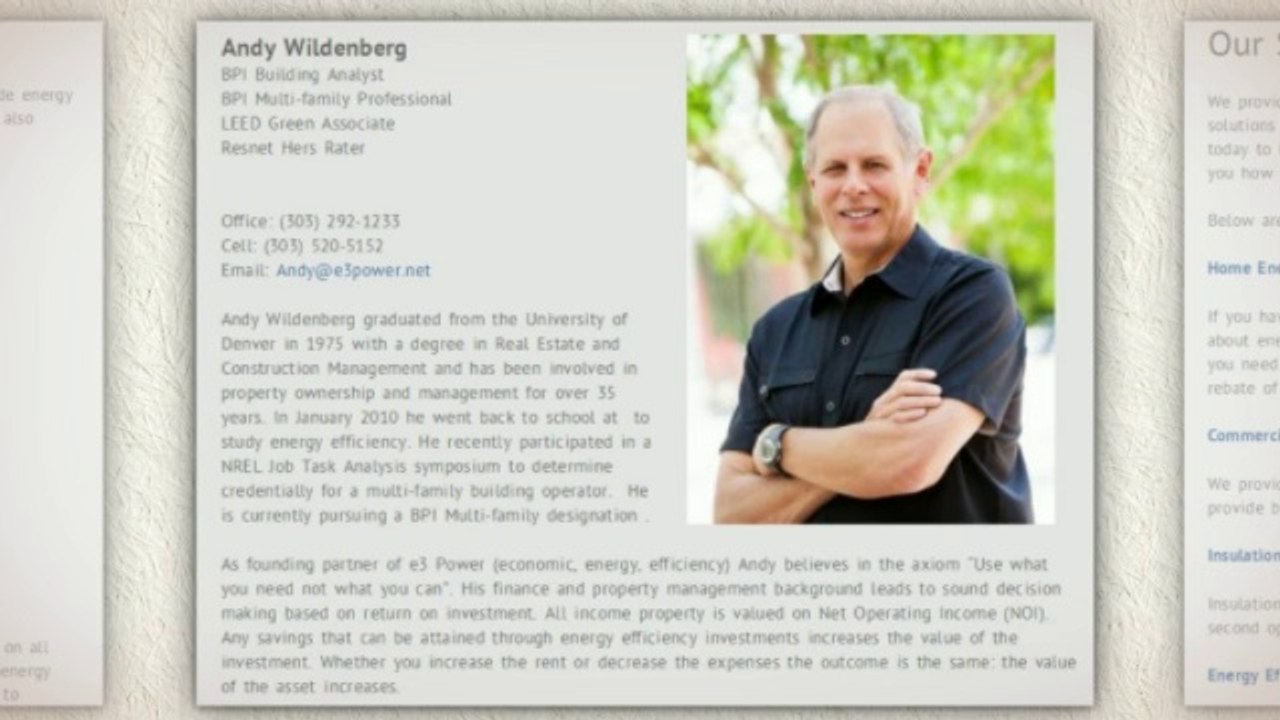 About Our Home and Commercial Energy Audits in Denver Colorado