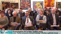 [MUNICIPALES] Tarbes Gérard Trémège présent sa liste (14 février 2014)