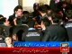 PTI workers protest against Imran Khan & party 'corruption' in Lahore workers convention