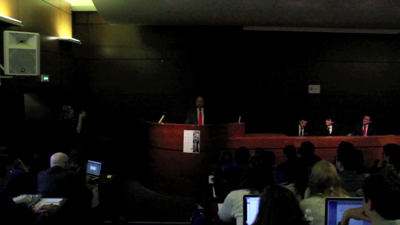 Conférence de Martin Schulz - Partie 1/2