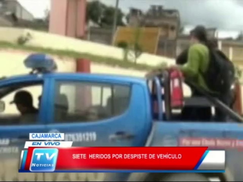 Cajamarca: 7 heridos por despiste de vehiculo 13 02 14