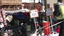 Début des vacances d'hiver dans les stations de ski françaises