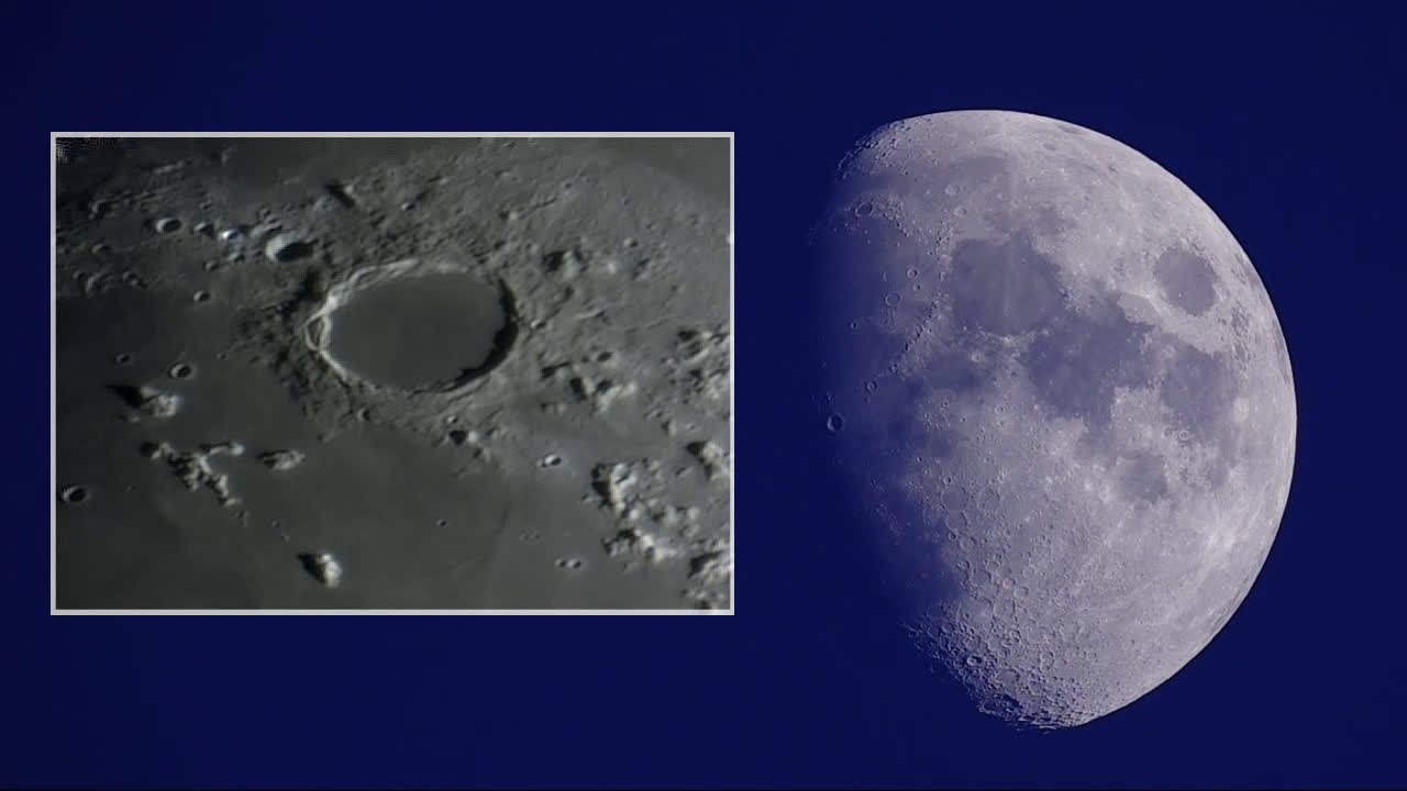 Astronomie der Mond am 10.01.2014