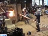 Coulée de la cloche de la Paix et de la Liberté : en fusion