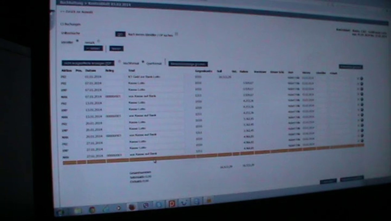 Schmetterling Argus Fullservice Schulung Buchführung Lotto Einnahmen von Kasse auf Bank und Abrechnung Lotto verbuchen