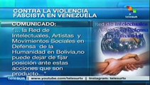 Red de Intelectuales de Bolivia condenó violencia en Venezuela