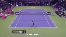 WTA Doha - Agnieszka Radwanska ajusticia a Yanina Wickmayer