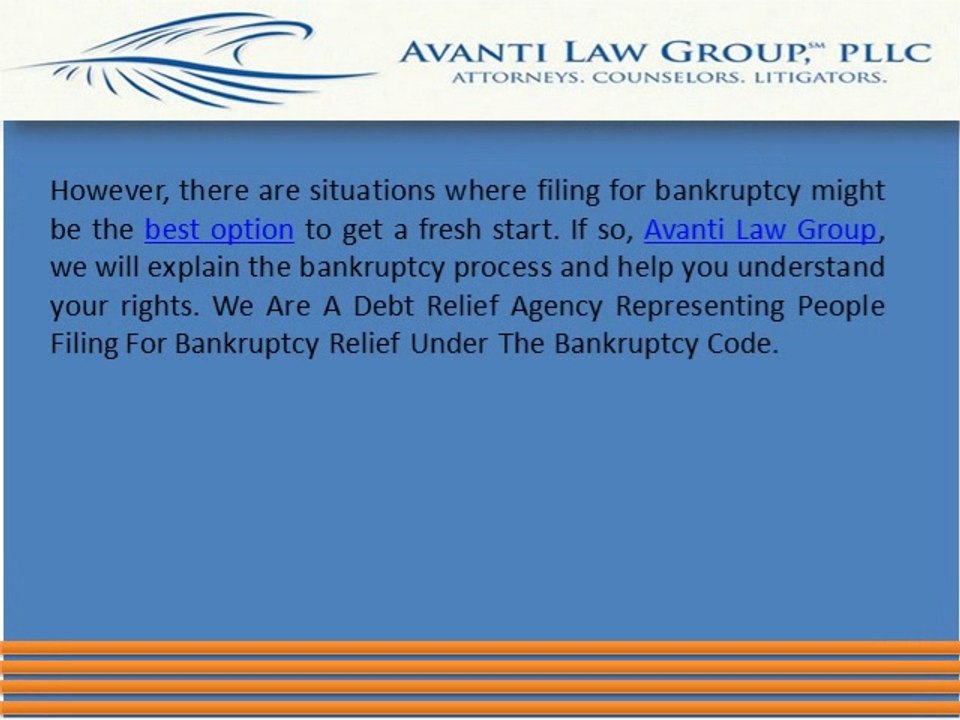 The Avanti Law Group: Bankruptcy and Debt Settlement Services