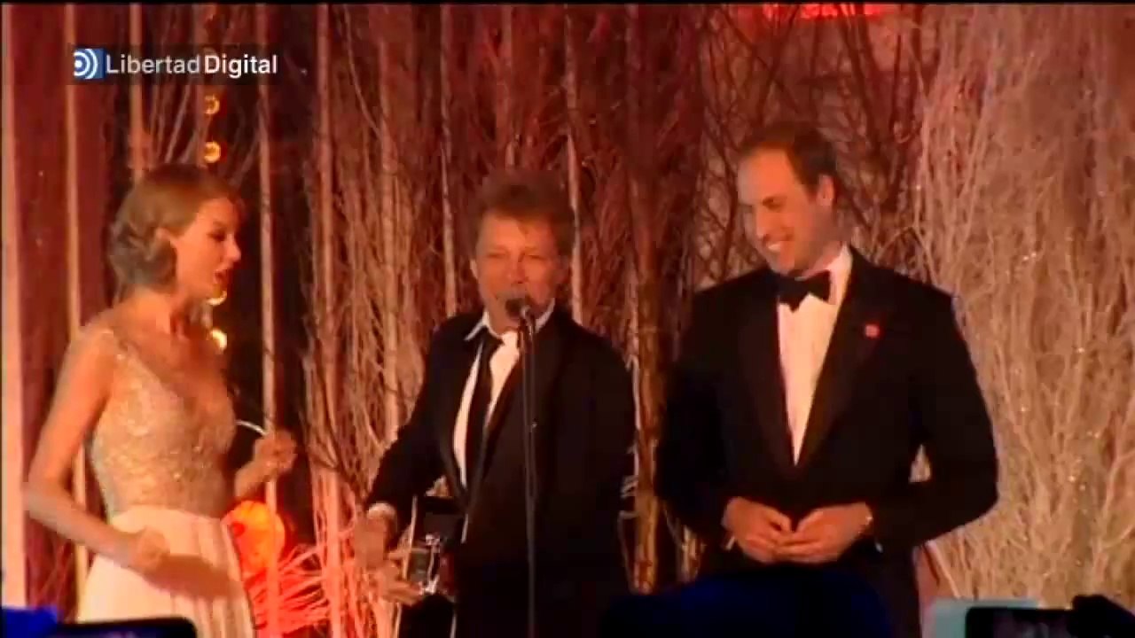 Dueto del príncipe Guillermo con Bon Jovi - Prince William sings duet with Bon Jovi