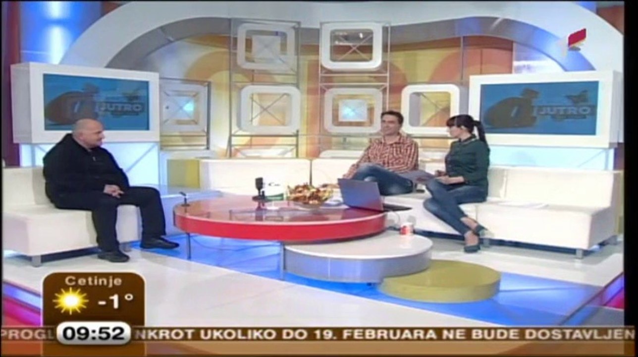 Božo Bulatović,gostovanje u RTCG jutarnji program _15/2/2014 www.rtcg.me