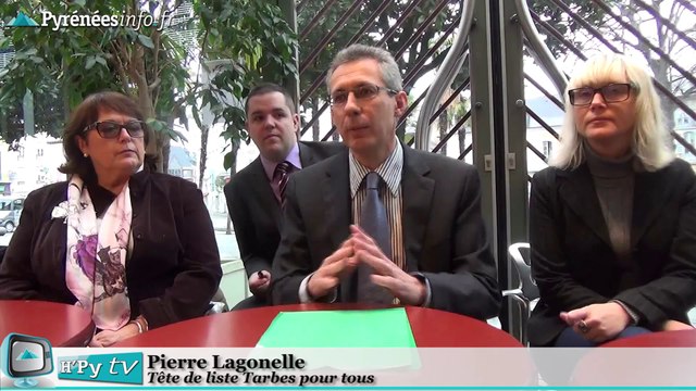 [MUNICIPALES] Tarbes Pierre Lagonelle présente la liste Tarbes pour tous (15 février 2014)