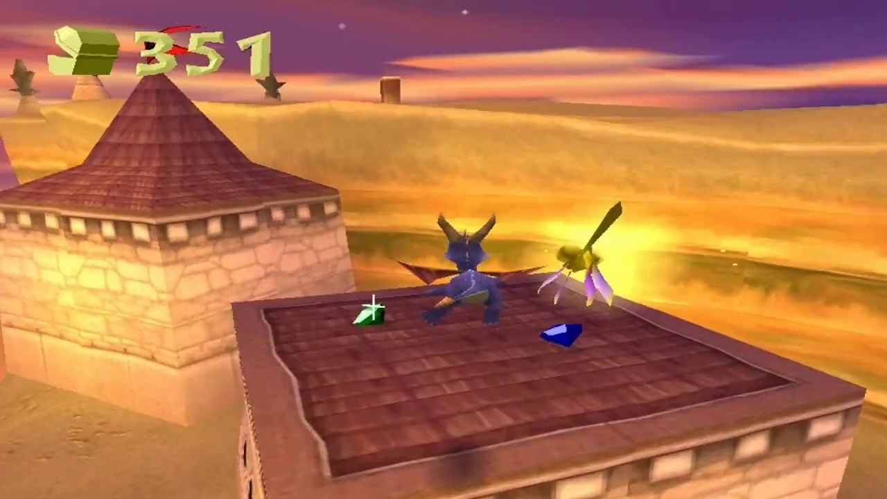 Let's Play Spyro The Dragon 120% Part 9_ Cliff Town