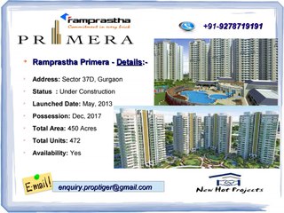 Ramprastha Primera Sector-37D Gurgaon - Get Price
