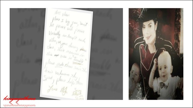 Michael Jackson Letter to his kids teacher English subtitles RARE