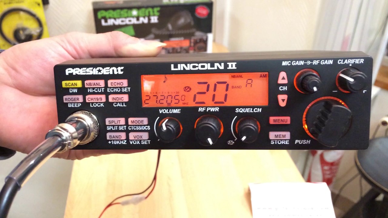 PRESIDENT LINCOLN 2 CB AM FM BLU SSB Presentation GoTechnique Vidéo