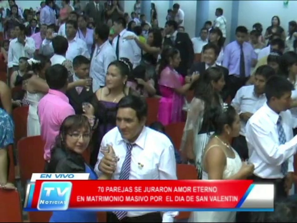 Chiclayo: En JLO se celebraron matrimonios masivos por dia de San Valentin 14 02 14