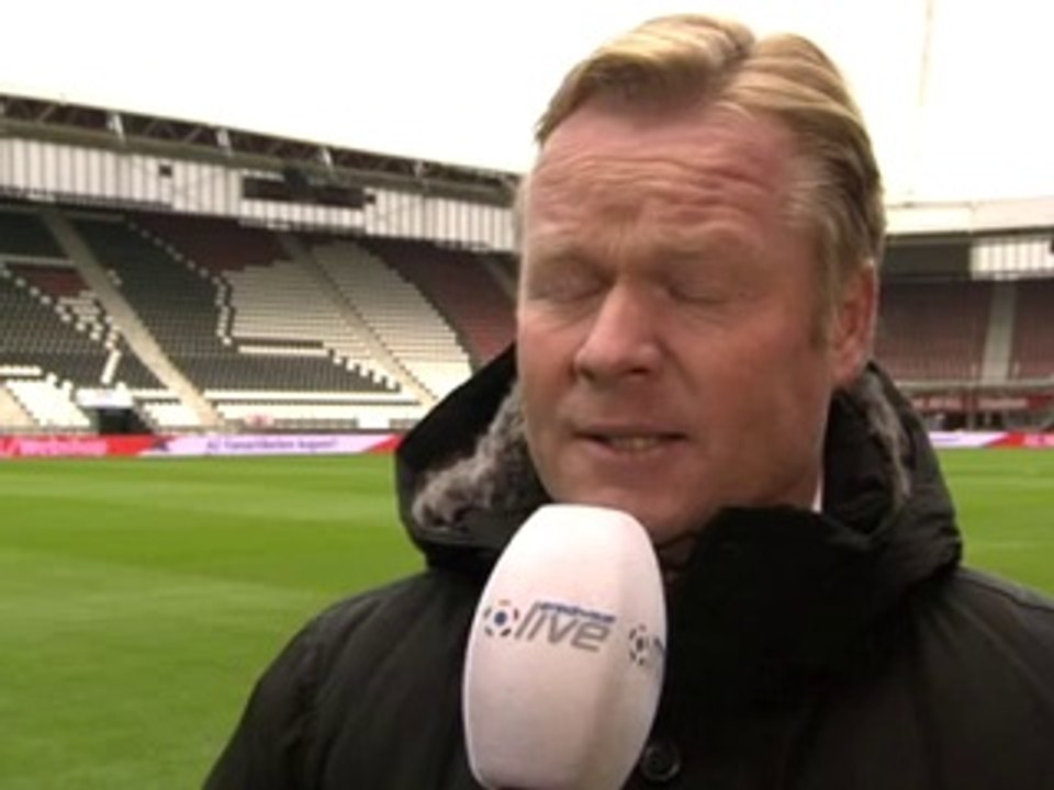 25-11-2012 Ronald Koeman vooraf aan AZ - Feyenoord
