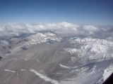 Flight over the Himalayas and approch Le