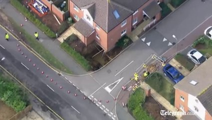 Sinkhole appears in Hemel Hempstead after weeks of rain