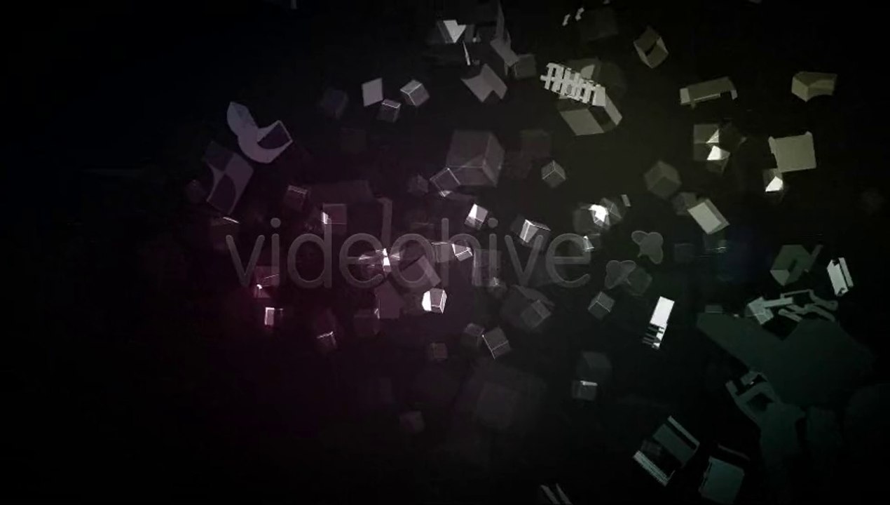 Powerful Logo Intro with 3D Particles Implosion