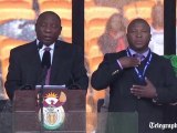 South Africa government admits mistakes in hiring 'fake' Mandela memorial interpreter