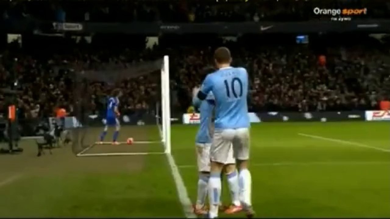 Manchester City - Chelsea 2:0 All Goals (15.02.2014)