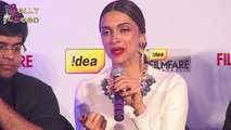 Deepika Padukone & Farhan Akhtar At Cover Launch Of '59th Idea Filmfare Awards'