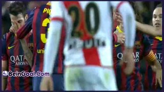 Goal Lionel Messi - Barcelona 2-0 Rayo Vallecano - 15-02-2014 Highlights
