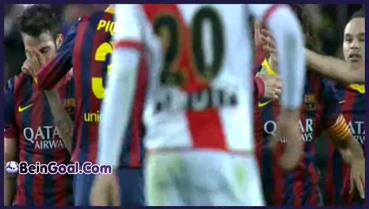 Goal Lionel Messi - Barcelona 2-0 Rayo Vallecano - 15-02-2014 Highlights