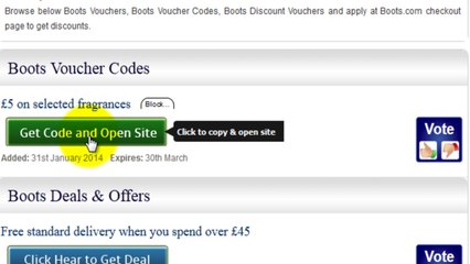 Boots Vouchers