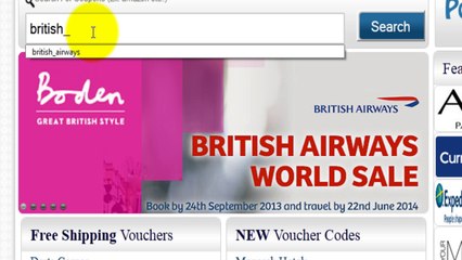 British Airways Vouchers at vouchervista.com!