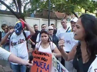 Venezolanos en contra del régimen de Nicolas Maduro