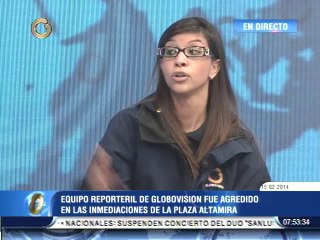 Agreden a periodista de Globovisión durante protesta en Altamira
