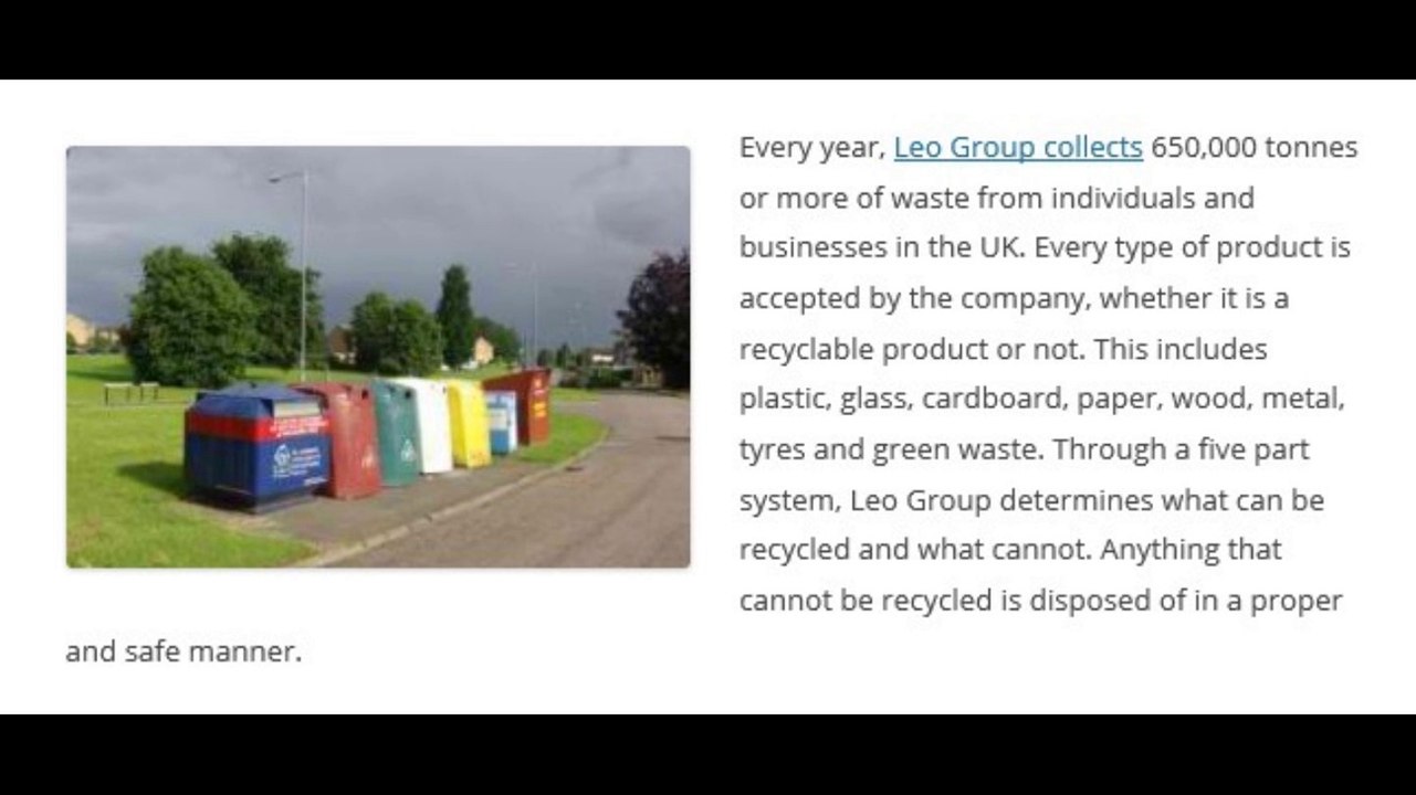Waste Management with the Highly Successful Leo Group