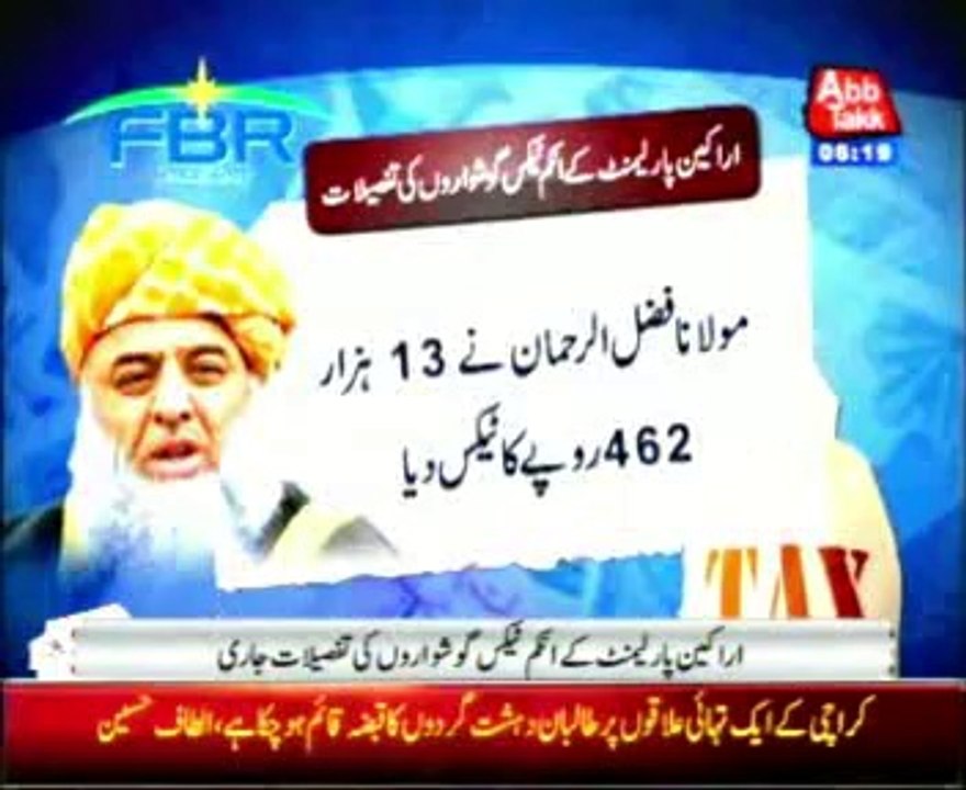 fbr tax collect in politicion