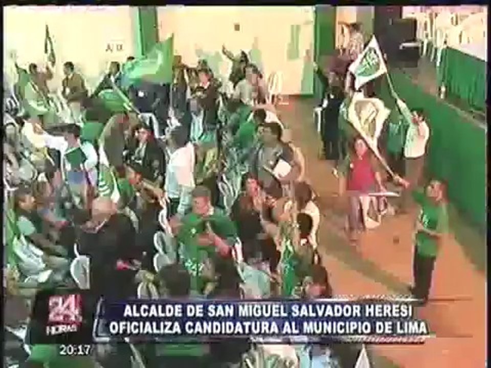 Salvador Heresi oficializó su candidatura a la alcaldía de Lima