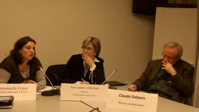 Gauche Avenir. 2ème partie Audition d'Emmanuelle Cosse, secrétaire nationale d'EELV. 12 février 2014