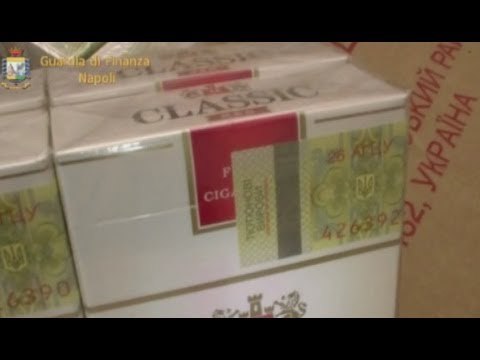 Napoli - Sequestrati quattro quintali di sigarette illegali (15.02.14)