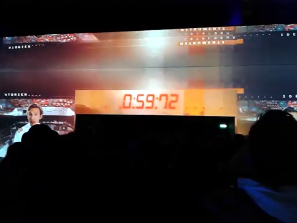 Pré-show chocs cosmiques embarquement