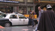 Leyston Rice vole une voiture de police sur Hollywood Boulevard