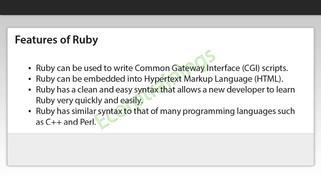 Ruby overview online training - USA UK and INDIA - RUBY OVERVIEW training online @Ecorptrainings