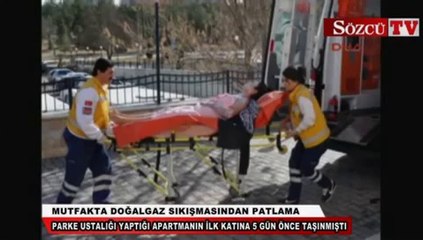 Mutfakta doğalgaz sıkışmasından patlama: 4 yaralı