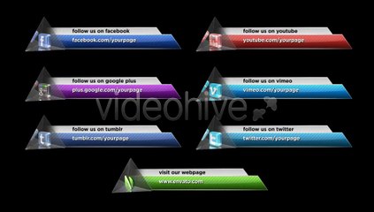 Social Media Lower Third Pack - 3 - After Effects Template