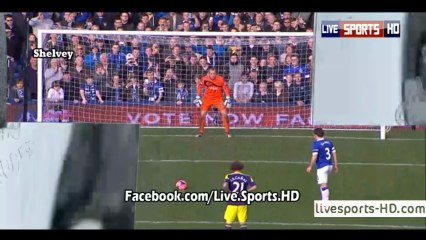 Everton 3-1 Swansea City # Baines [Penalty]
