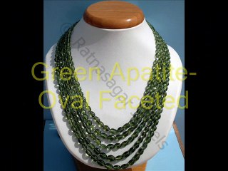 Green Apatite Gemstone Beads