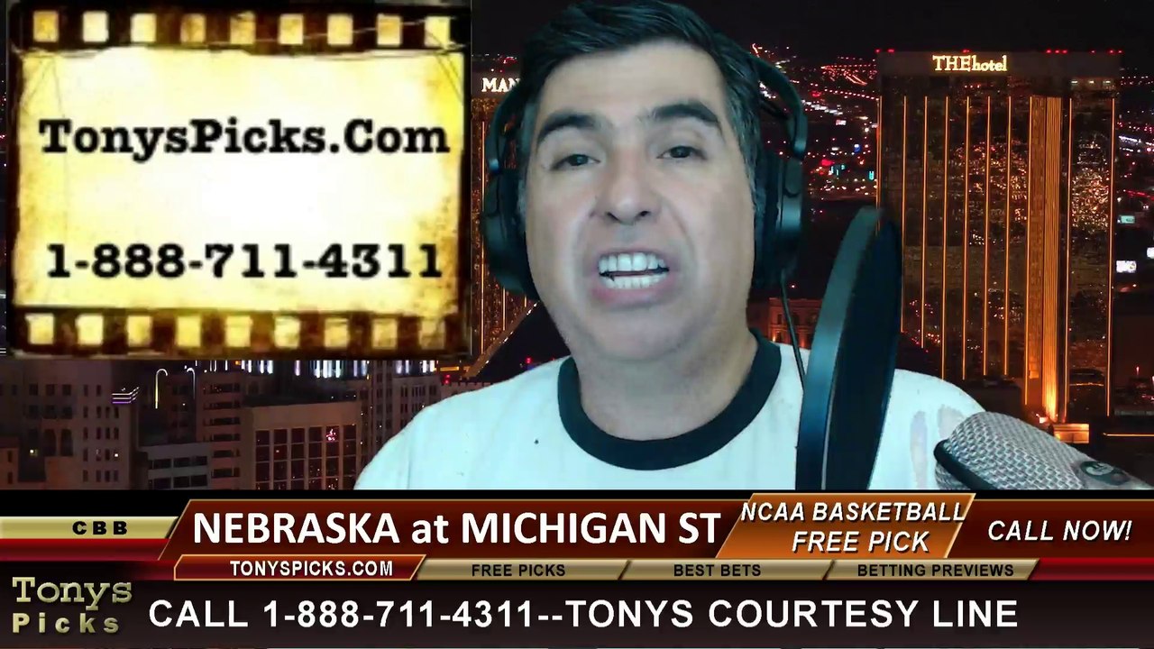 Michigan St Spartans vs. Nebraska Cornhuskers Pick Prediction NCAA College Basketball Odds Preview 2-16-2014