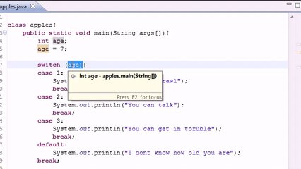 Java Tutorial 12 - switch statement