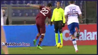 Goal Destro - Roma 3-0 Sampdoria - 16-02-2014 Highlights